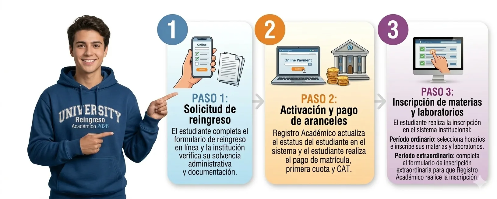 Diagrama de flujo — Inscripción por reingreso.